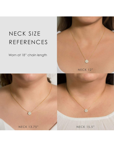 Collar de Disco A+O en Plata Esterlina con Baño de Oro 14K