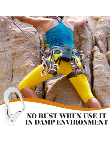 Gancho de Seguridad DOITOOL de Acero Aleado 22cm con Bloqueo