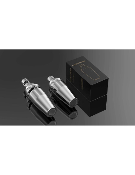 Shaker de cóctel LUCKYGOOBO 24 oz Acero Inoxidable Profesional