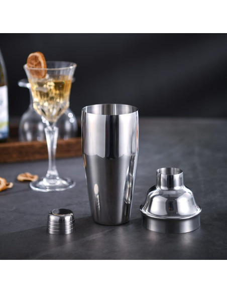 Shaker de cóctel LUCKYGOOBO 24 oz Acero Inoxidable Profesional