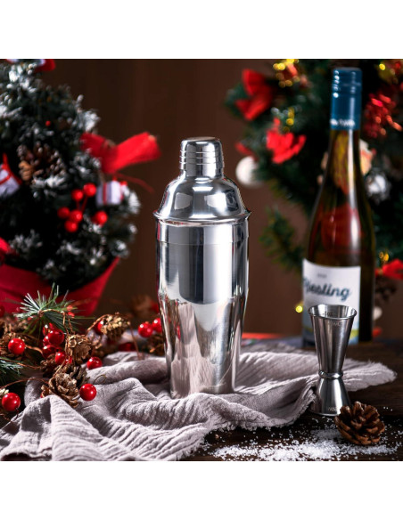 Shaker de cóctel LUCKYGOOBO 24 oz Acero Inoxidable Profesional