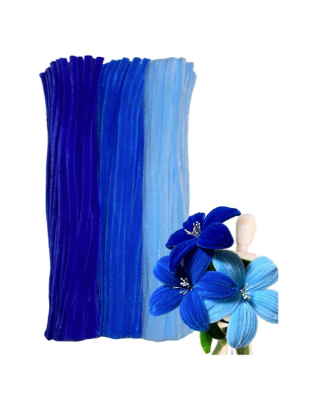 Juego de Limpiapipas Azul HARMOSO - 300 Piezas para Manualidades