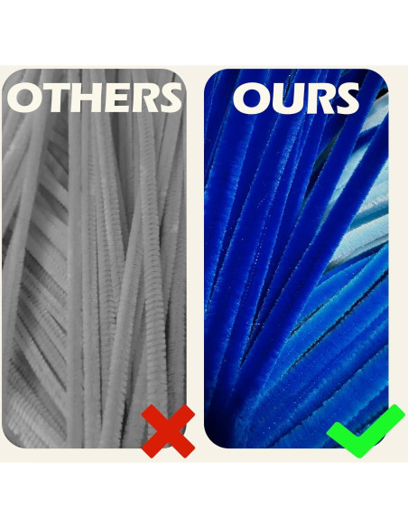 Juego de Limpiapipas Azul HARMOSO - 300 Piezas para Manualidades