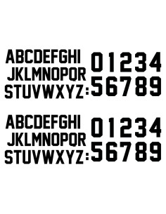 72 Piezas Letras y Números de Transferencia de Calor Fanbay