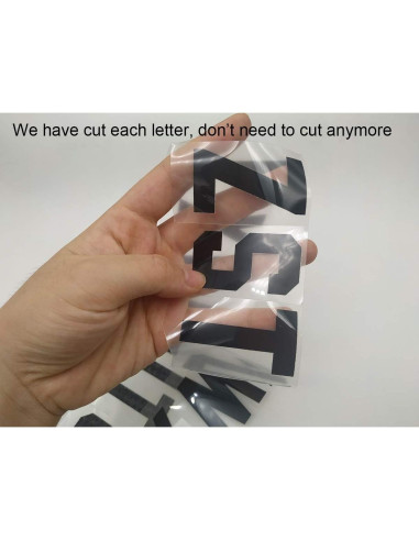 72 Piezas Letras y Números de Transferencia de Calor Fanbay