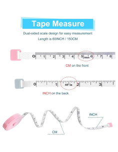 Paquete de 4 Cintas Métricas Retráctiles ValueBargain 1.5m 2