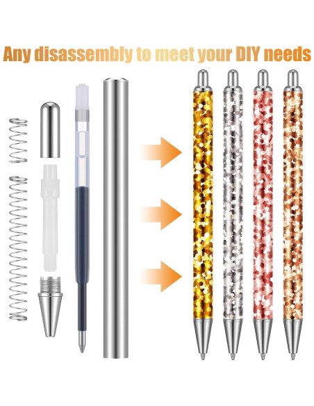 Set de 25 Bolígrafos de Acero Inoxidable Qilery con Tarjetas y Bolsas