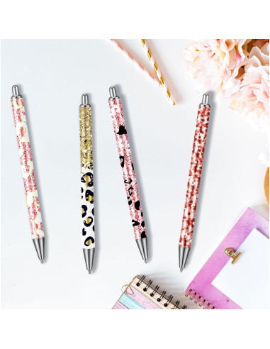 Set de 25 Bolígrafos de Acero Inoxidable Qilery con Tarjetas y Bolsas