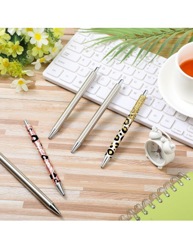 Set de 25 Bolígrafos de Acero Inoxidable Qilery con Tarjetas y Bolsas