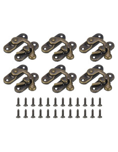 Cierre Vintage de Brazo Oscilante uxcell 6 Pcs 37x43mm Bronce