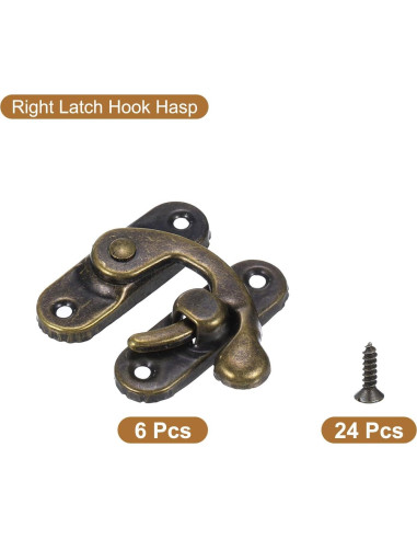 Cierre Vintage de Brazo Oscilante uxcell 6 Pcs 37x43mm Bronce