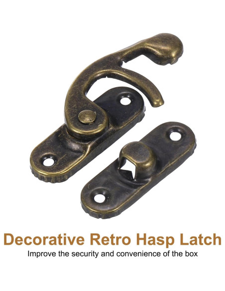 Cierre Vintage de Brazo Oscilante uxcell 6 Pcs 37x43mm Bronce