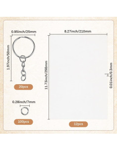 Kit de 132 Hojas Shrinky Dink SOFPLATE para Joyería DIY 2