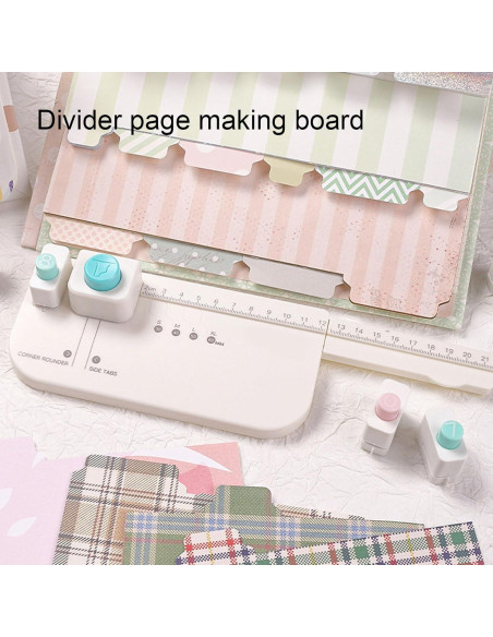 Perforador de Pestañas AYNEFY con 4 Tamaños de Etiquetas