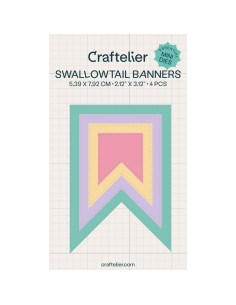 Set de Mini Troqueles Banderas Craftelier - 4 Piezas 2