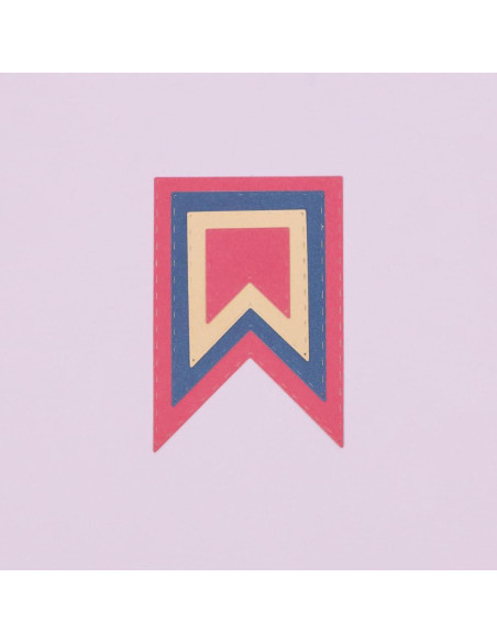 Set de Mini Troqueles Banderas Craftelier - 4 Piezas