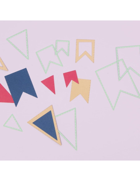 Set de Mini Troqueles Banderas Craftelier - 4 Piezas