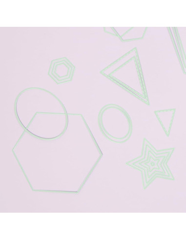 Set de Mini Troqueles Banderas Craftelier - 4 Piezas