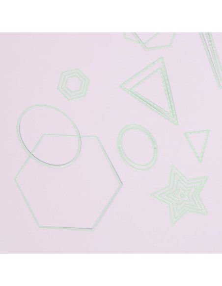 Set de Mini Troqueles Banderas Craftelier - 4 Piezas