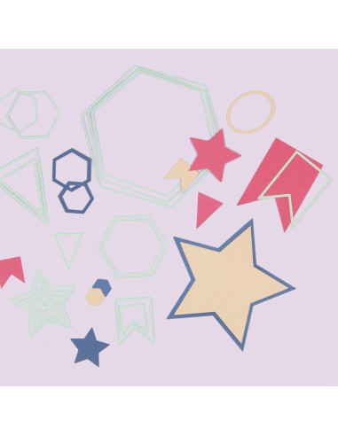 Set de Mini Troqueles Banderas Craftelier - 4 Piezas