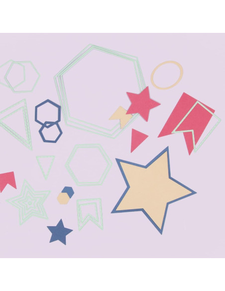 Set de Mini Troqueles Banderas Craftelier - 4 Piezas