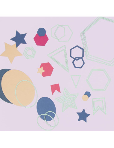 Set de Mini Troqueles Banderas Craftelier - 4 Piezas