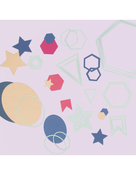 Set de Mini Troqueles Banderas Craftelier - 4 Piezas