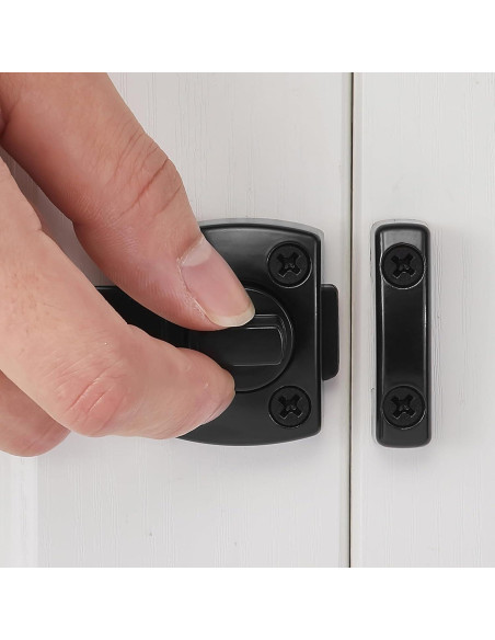 2 Pestillos de Perno Giratorio INIRET para Puertas y Ventanas