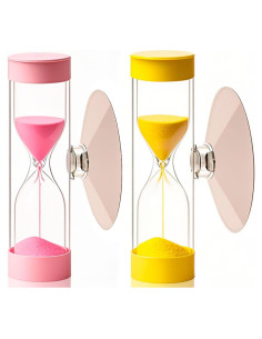 Reloj de Arena 3 Minutos con Ventosa para Niños - 2 Piezas