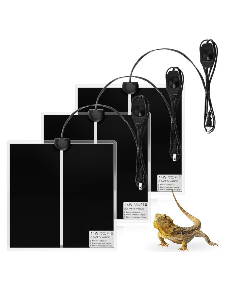 Almohadilla Térmica para Reptiles ROCEEI 28x28 cm 14W