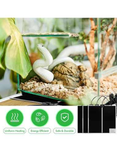 Almohadilla Térmica para Reptiles ROCEEI 28x28 cm 14W