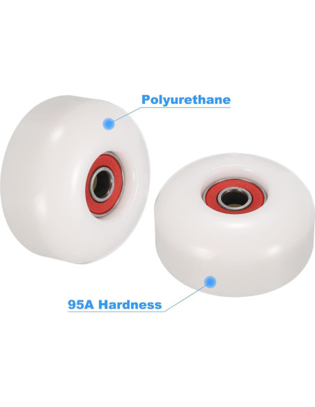 Ruedas de Skateboard PATIKIL 52mm 95A con Herramienta Todo-en-Uno
