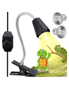 Lámpara de Calor para Reptiles ZJNBMTFY UVA/UVB 360 Ajustable