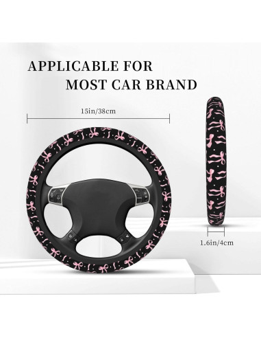 Cubierta de Volante Rosa QZLAN 38 cm Neopreno Lavable