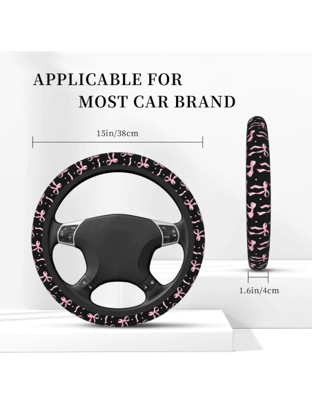 Cubierta de Volante Rosa QZLAN 38 cm Neopreno Lavable