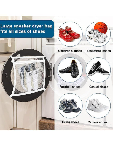 Bolsa de Secado de Zapatos Kazheon 2 Pcs Ajustable 40x38cm