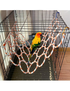 Red de Escalada para Pájaros Hamiledyi 35x60 cm 2 Pcs 2