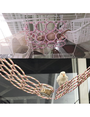 Red de Escalada para Pájaros Hamiledyi 35x60 cm 2 Pcs