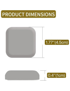 Protectores de Pared para Puerta Symsept 6 Pcs Silicona 2