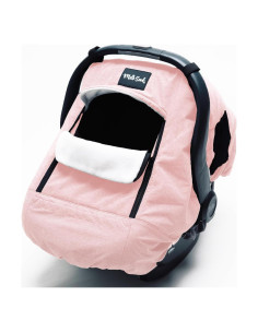 Funda de Asiento de Auto para Bebé Milk Snob Invierno Rosa - Impermeable y a Prueba de Viento