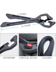 Relleno Espacio entre Asientos Coche C COMCROSFLY Negro 2