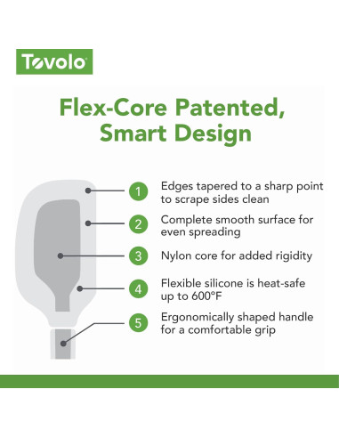 Cuchara Espátula de Silicona Tovolo Color Sorbete Rosa