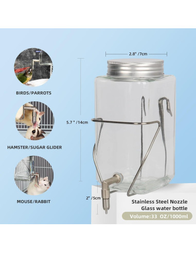 Botella de Agua para Mascotas HardcorePet 975 ml Sin Goteo