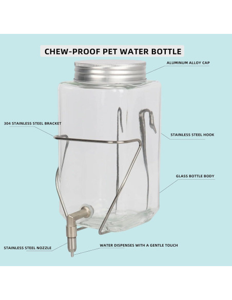 Botella de Agua para Mascotas HardcorePet 975 ml Sin Goteo