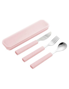 Set de Cubiertos Portátiles para Niños VANRA 3 Piezas Acero Inoxidable