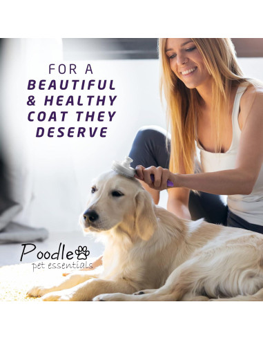 Cepillo Autolimpiante Poodlie para Perros y Gatos - 2 en 1