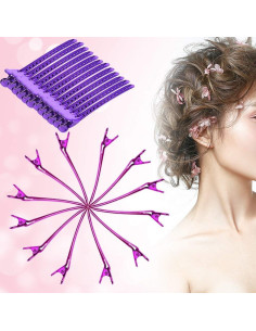 12 Clips de Sección de Metal Yosoo para Estilismo de Cabello 2