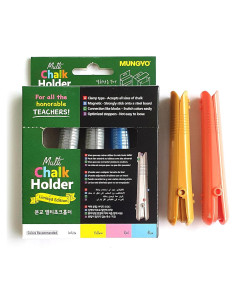 Soportes de Tiza LENITH - 5 Piezas Ajustables para Pizarras