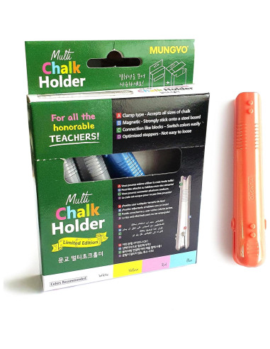 Soportes de Tiza LENITH - 5 Piezas Ajustables para Pizarras