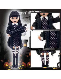 Muñeca Addams 27.9 cm con caja de regalo y tacones altos 2